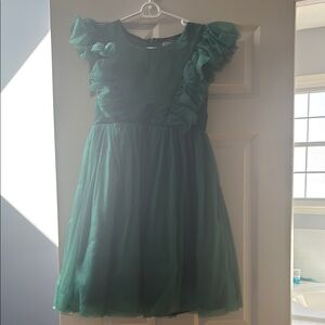 Elegant Green Kids Dress